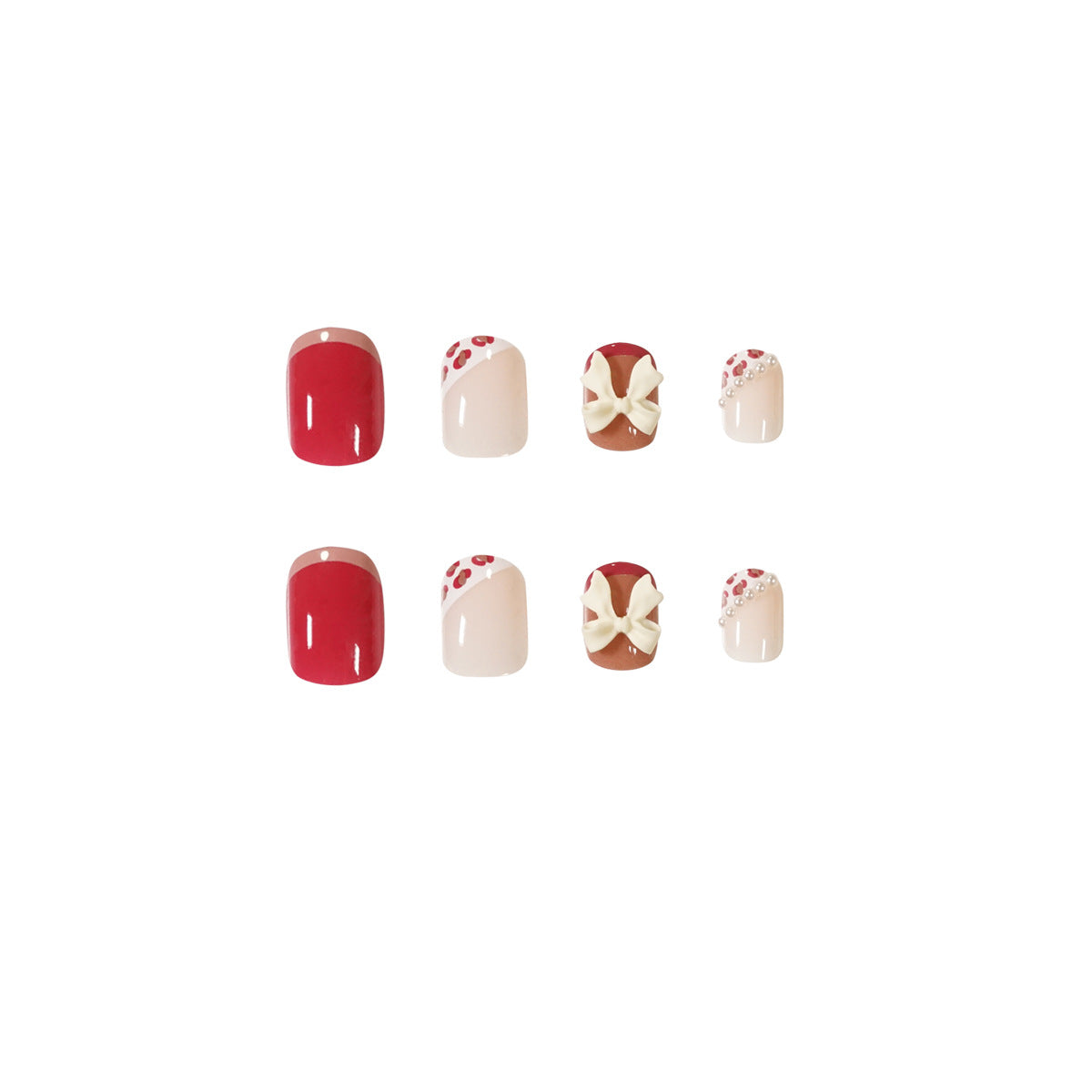 Kunstvolle Nagelkunst mit elegantem Schleifen-Design Brehn