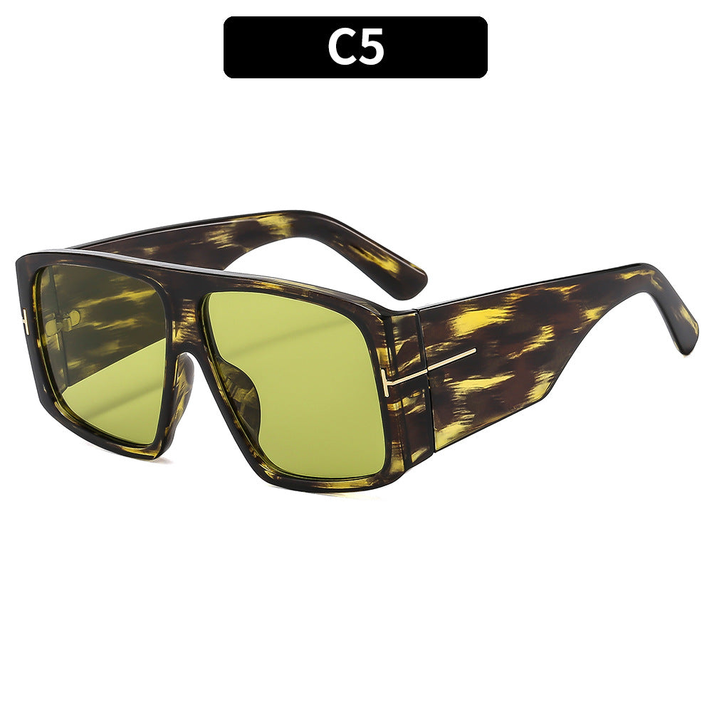 Oversized Geometrische Sonnenbrille Statement Stil