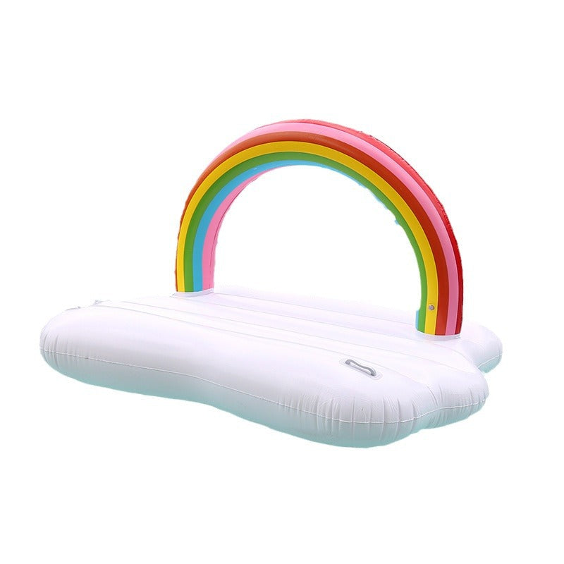 Damen Aufblasbare Wellness-Liege mit Regenbogen-Dekor Brehn