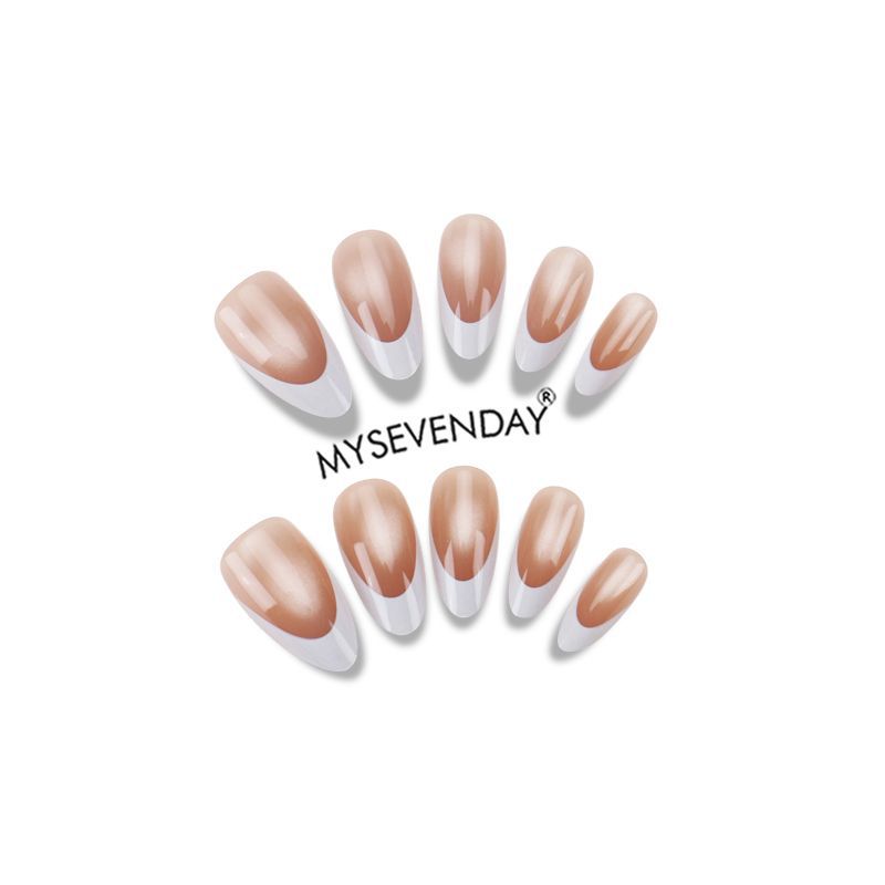 Premium French Tip Press-On Nail Set Brehn