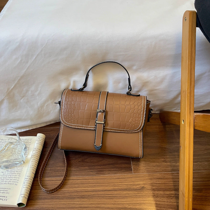Elegante Krokodilmuster-Handtasche