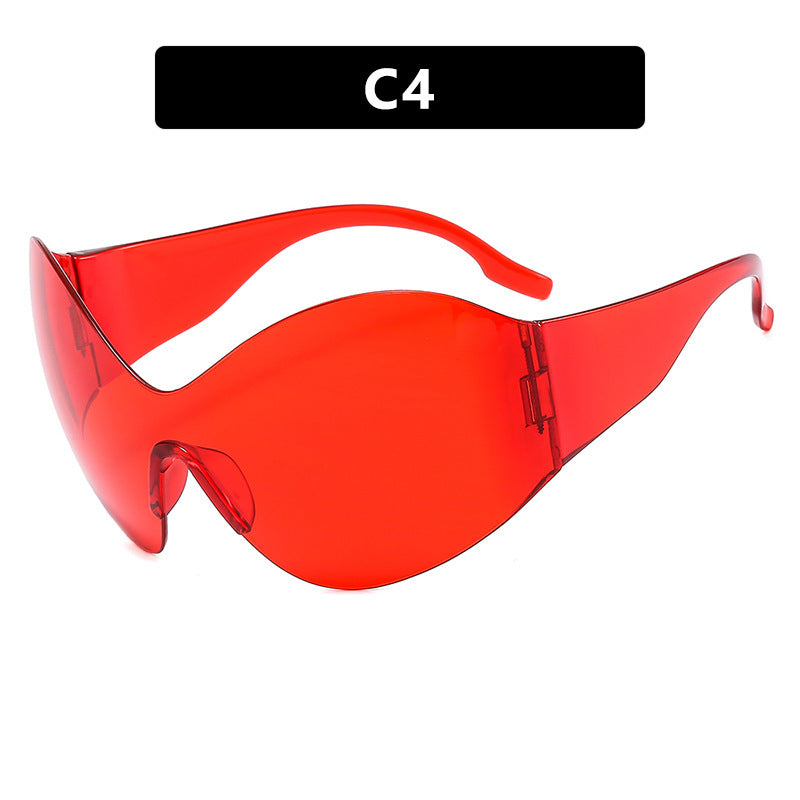 Damen visierartige Sonnenbrille mit innovativem Schutzdesign Brehn