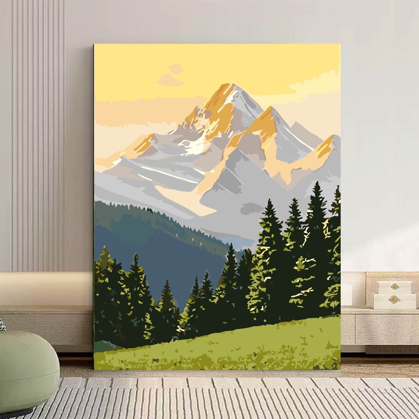 Szenische Berglandschaft Leinwand Kunst Brehn 1785768018
