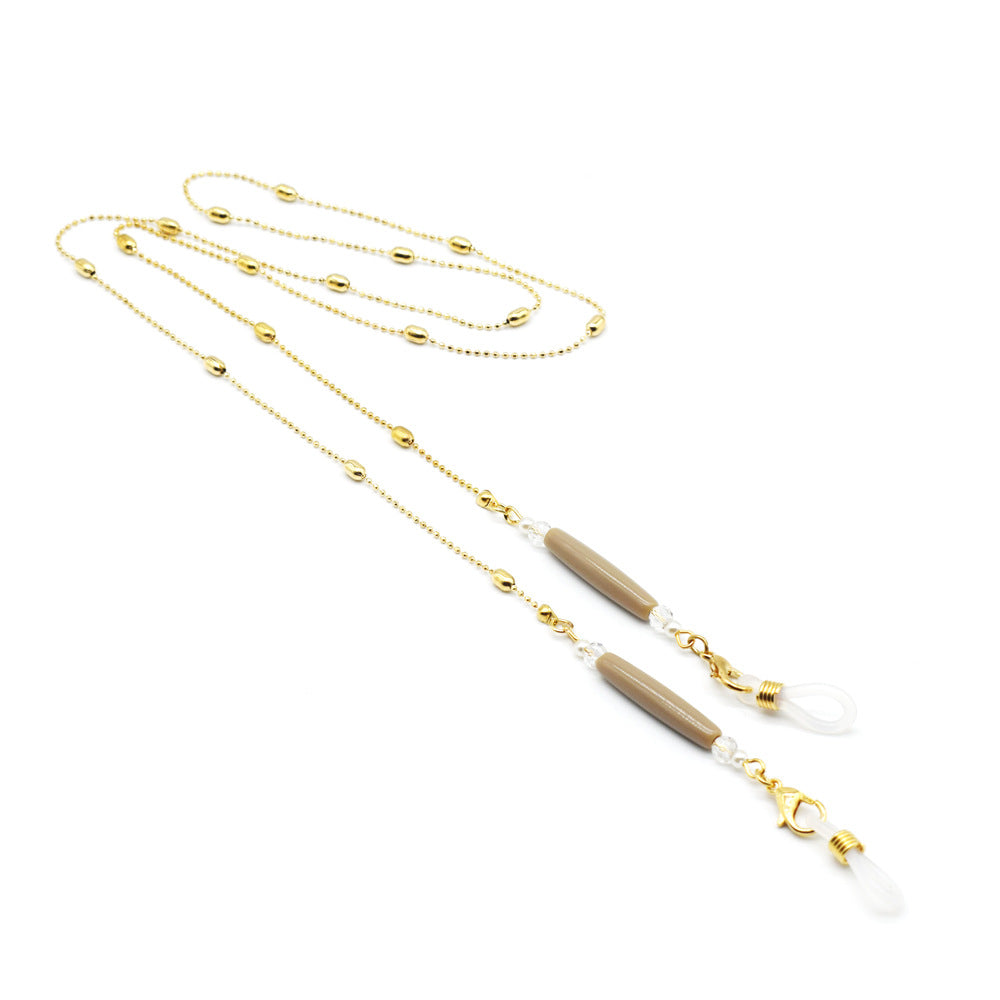 Minimalistische Perlenbrillen Kette Brehn