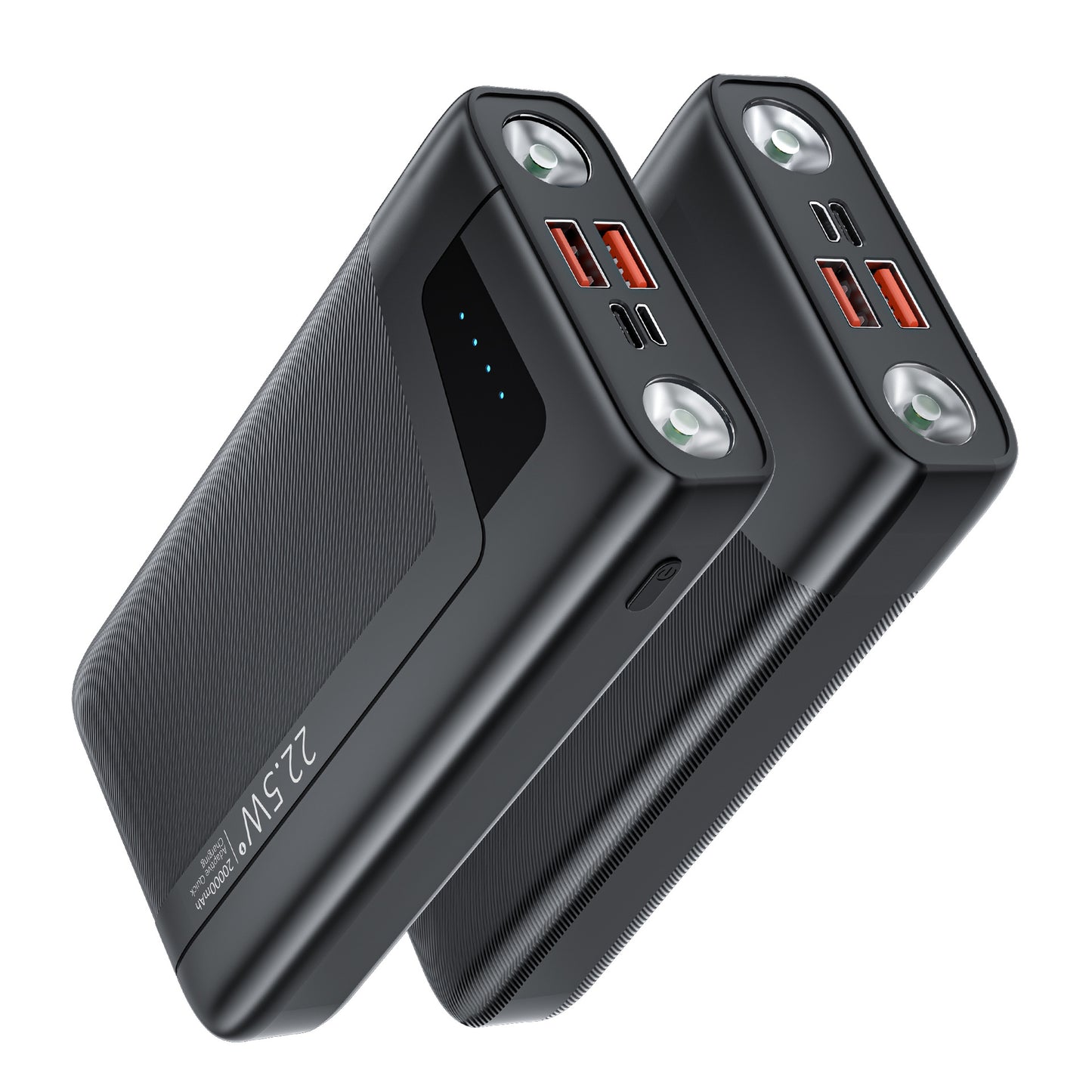 Tragbare Powerbank mit Integrierter Taschenlampe und Schnellladefunktion Brehn