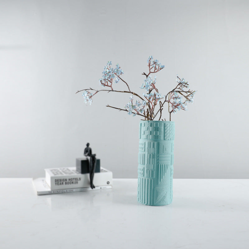 Strukturierte Keramische Dekorative Vase