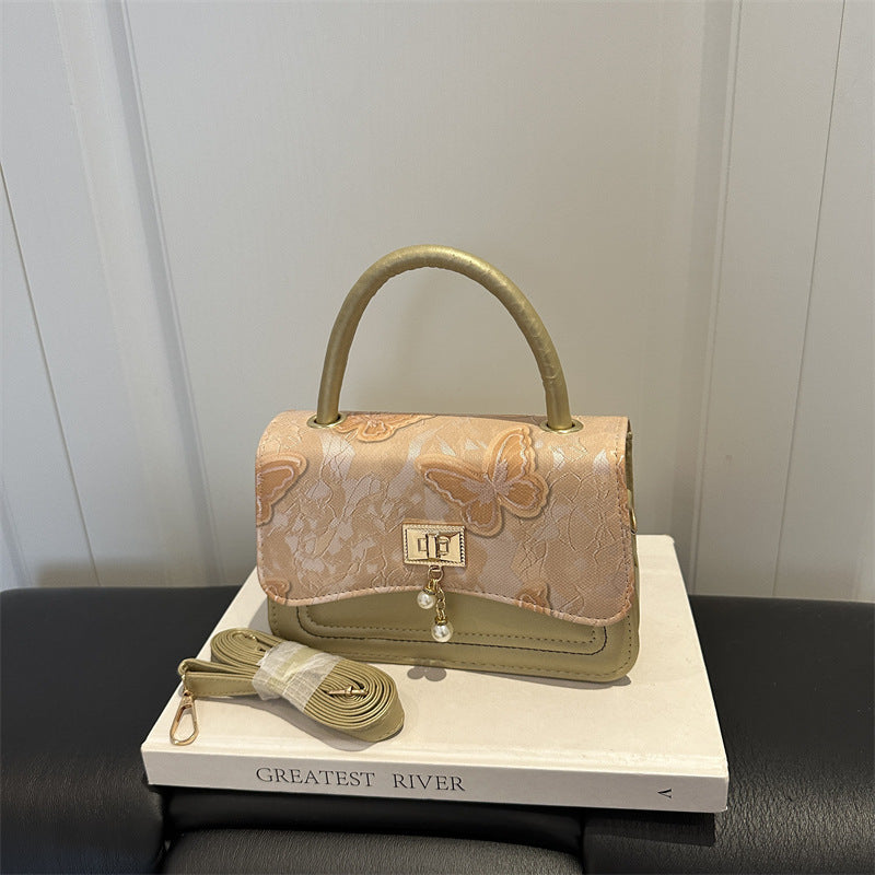 Elegante Blumenmuster Handtasche