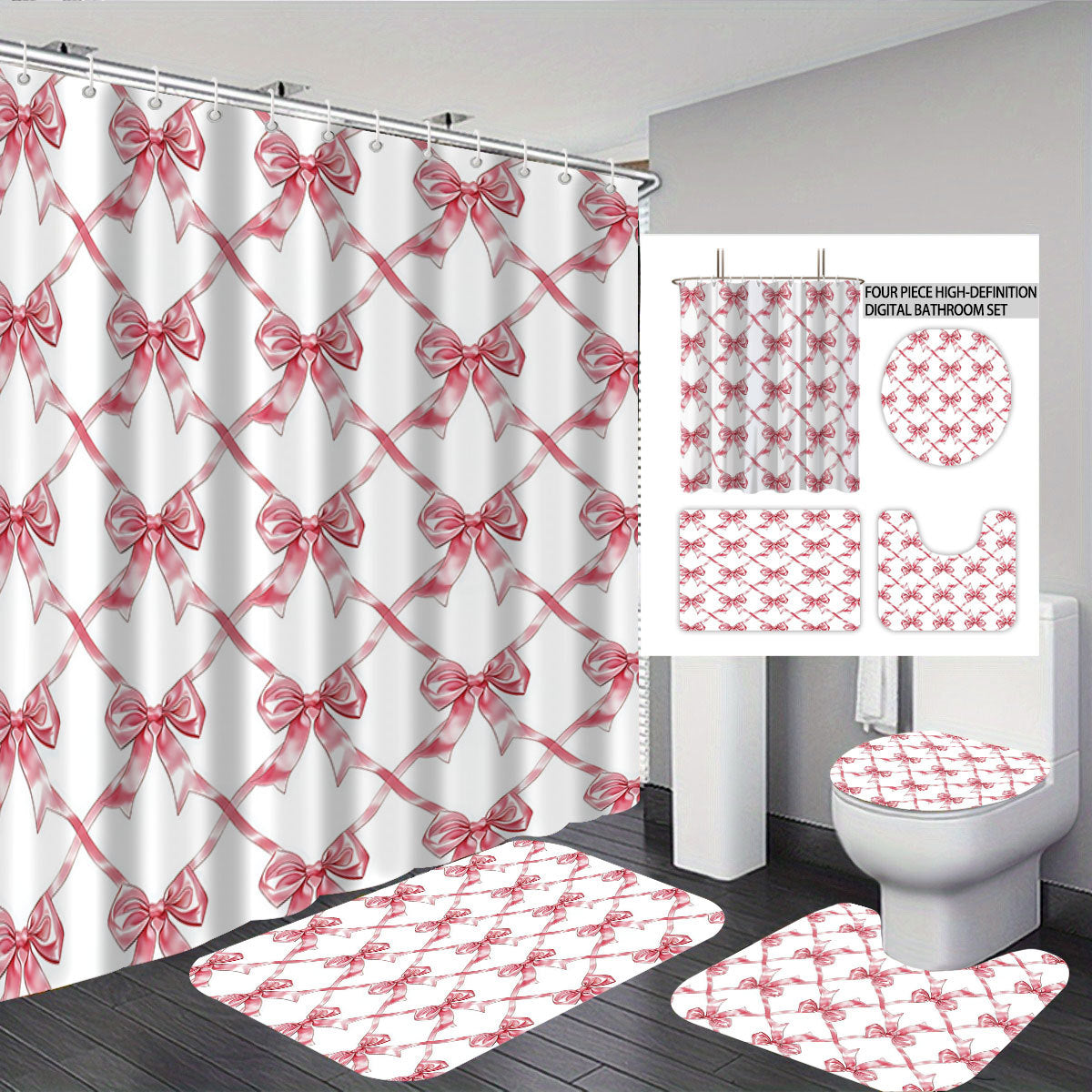 Badezimmerregeln Digitales Badezimmer-Dekor Set Brehn