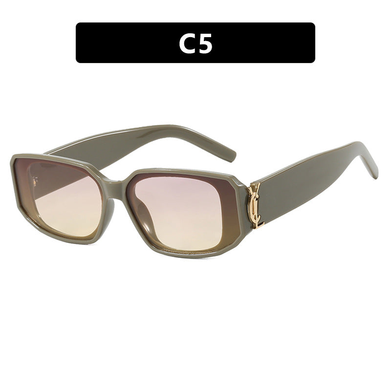 Damen modische Sonnenbrille mit eckigem Design und luxuriösen Details Brehn