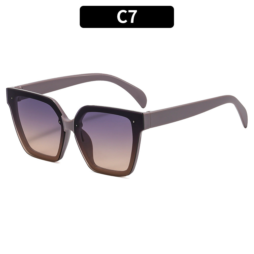Chic Übergroße Quadratische Sonnenbrille