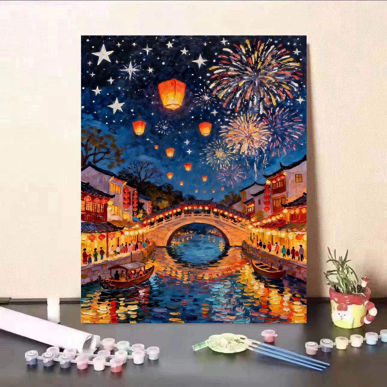 DIY Malen nach Zahlen Leinwand Kunst Kit Brehn