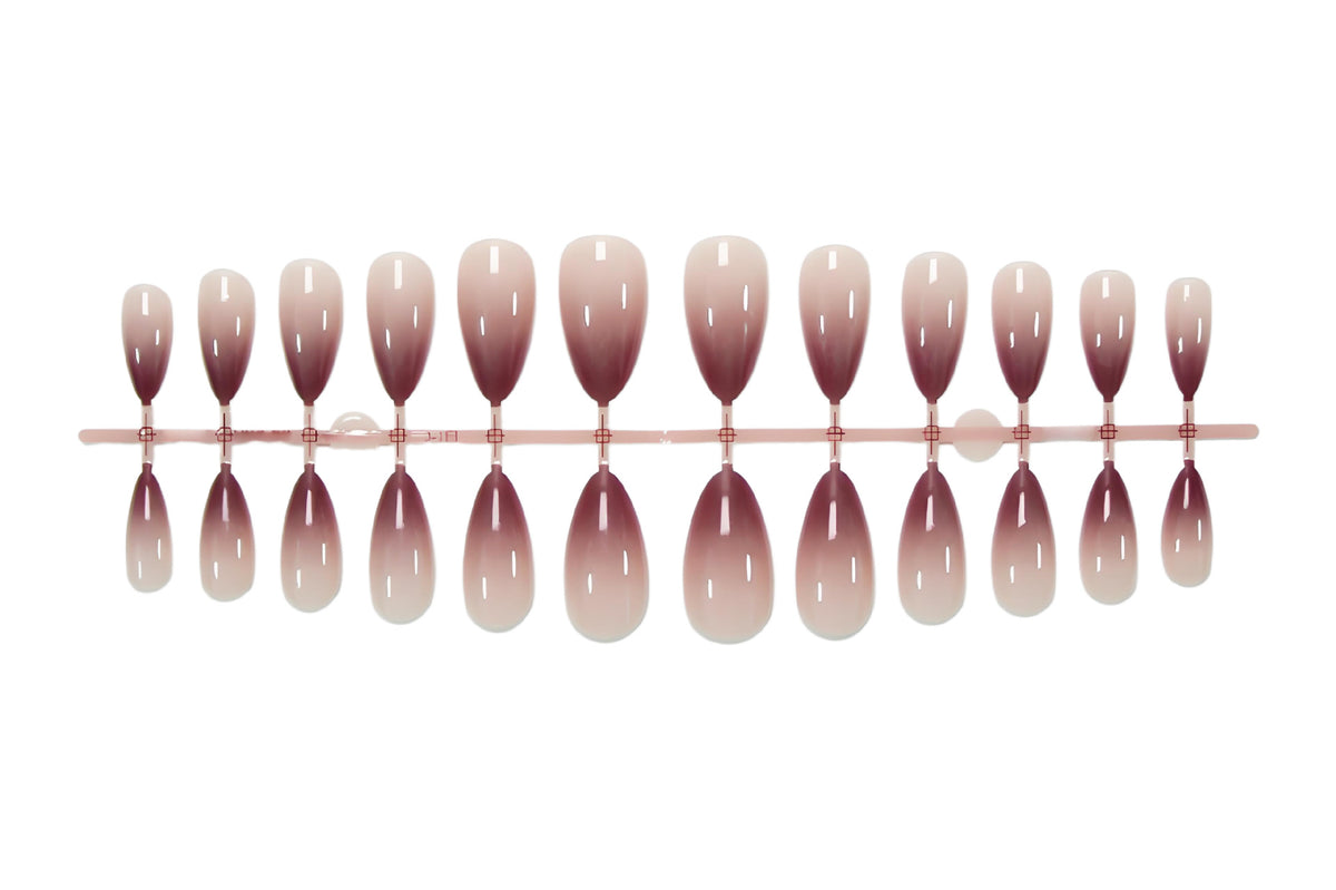 Kunstnagelset in stilvollem Ombre-Design Brehn