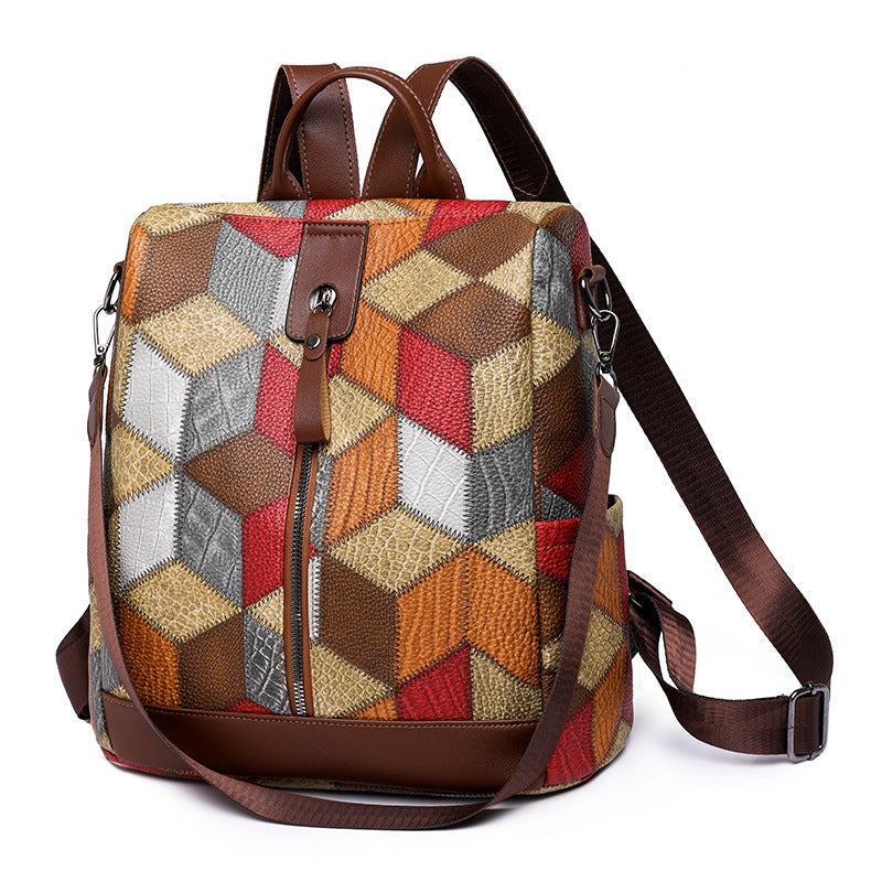 Geometrisches Muster Schulrucksack Brehn