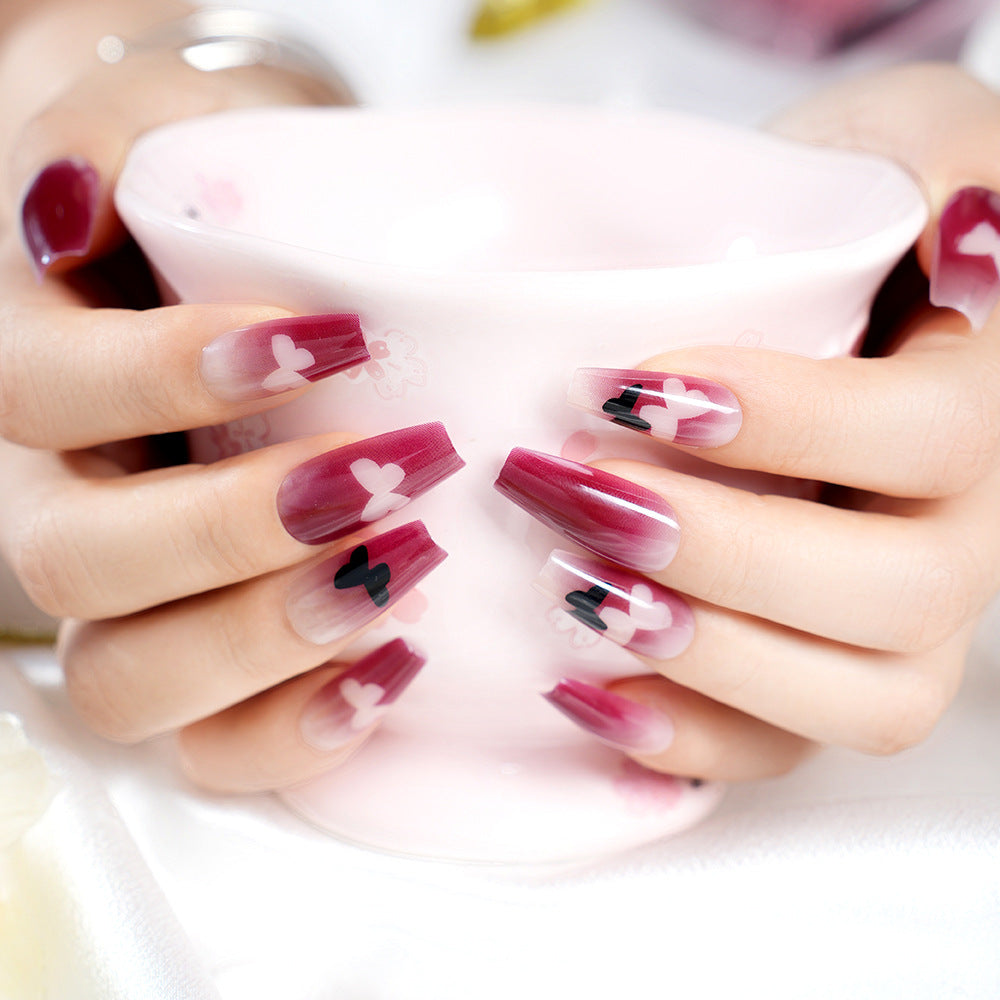 Herz-Muster Presse-nagel Kunst Set Brehn