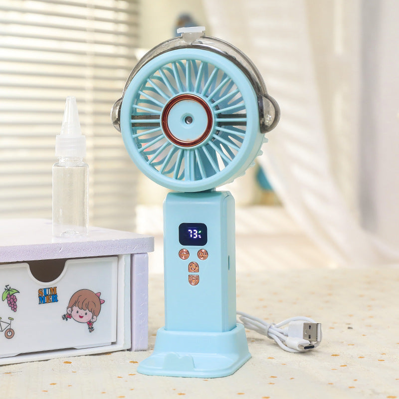 Frauen Tragbarer Wasserbesprüher Ventilator mit Digitalsteuerung Brehn