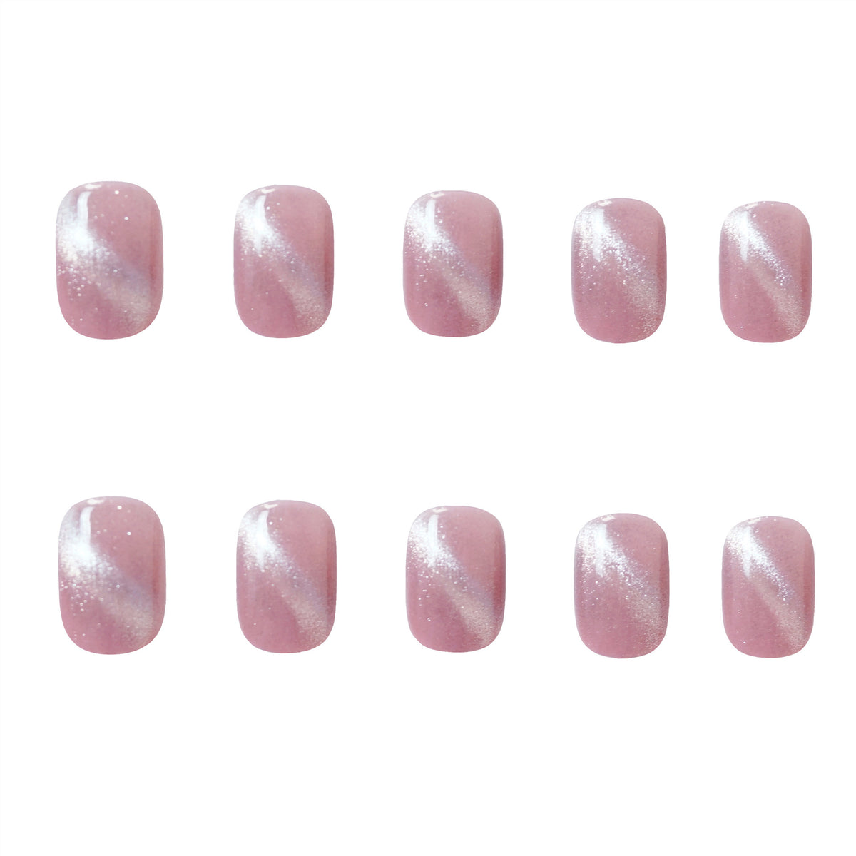 Sparkling Gel Press-On Nail Set Brehn
