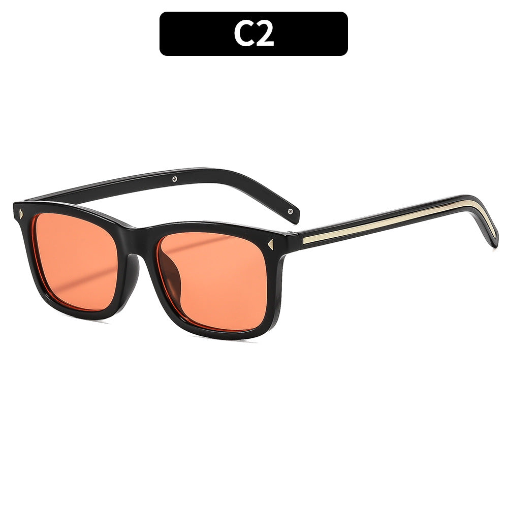 Premium Retro Rechteckige Rahmen Sonnenbrille