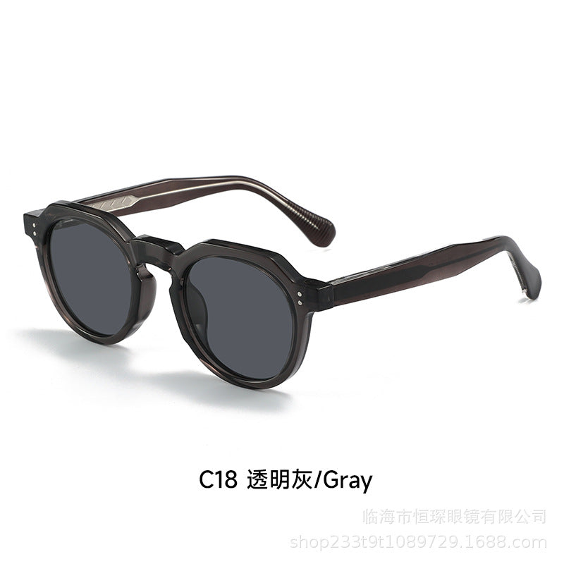 Damen stilvolle Sonnenbrille mit einzigartigem achteckigem Rahmen Brehn