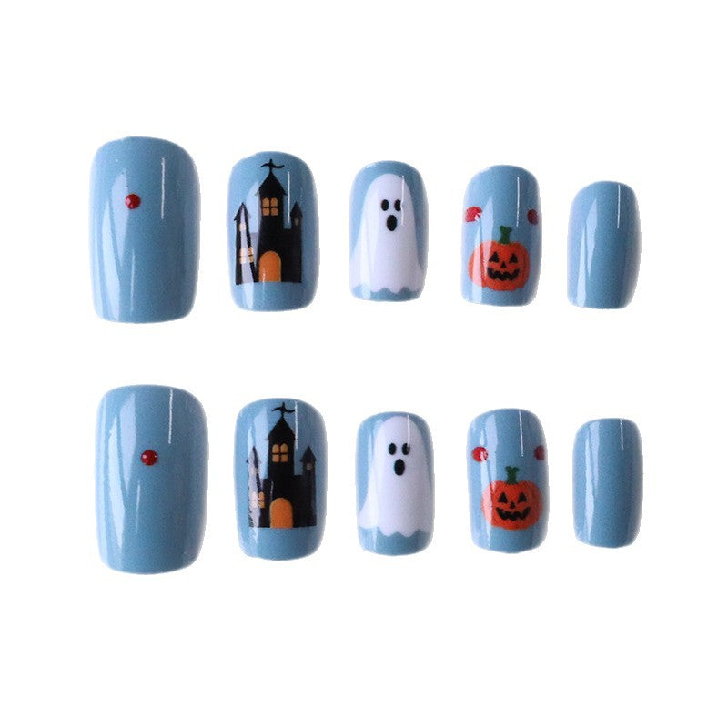 Halloween-Themen Press-On Nagelkunst Set Brehn