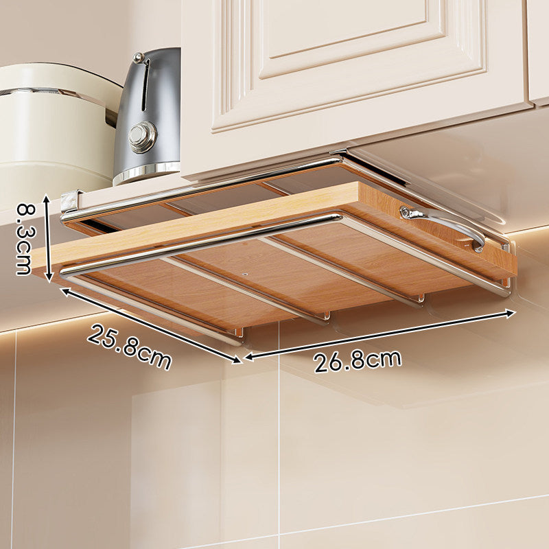 Unter-Küchenschrank Bambusregal mit Multi-Haken Becher, Deckel und Utensilien Organizer