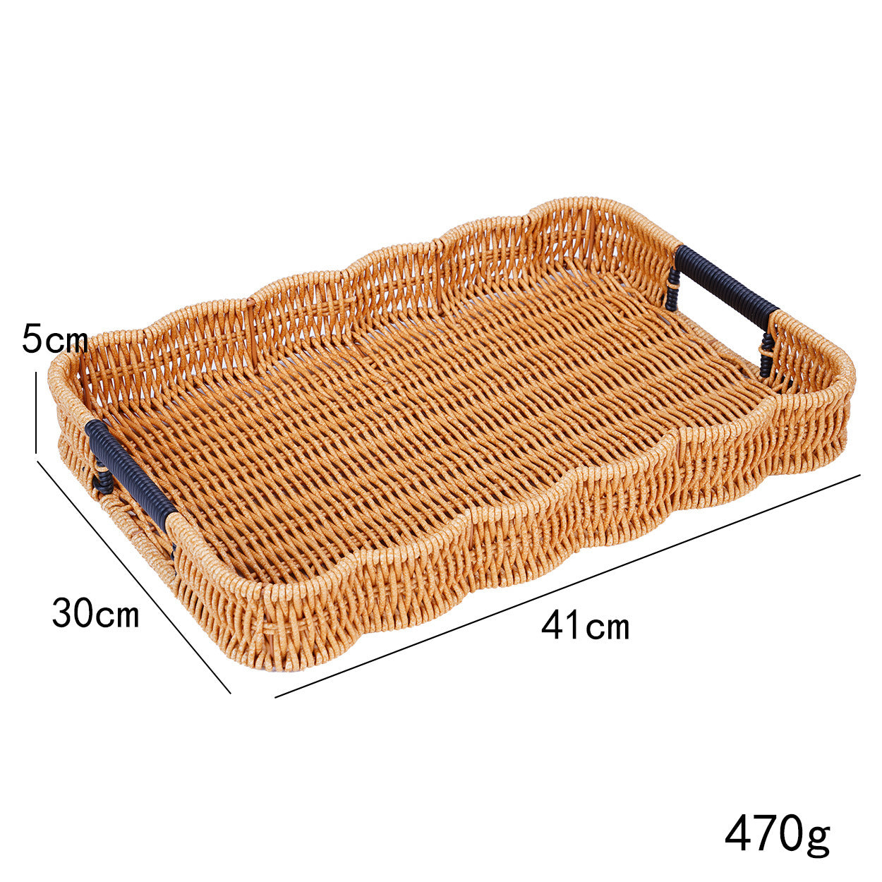 Woven Decorative Serving Tray Brehn