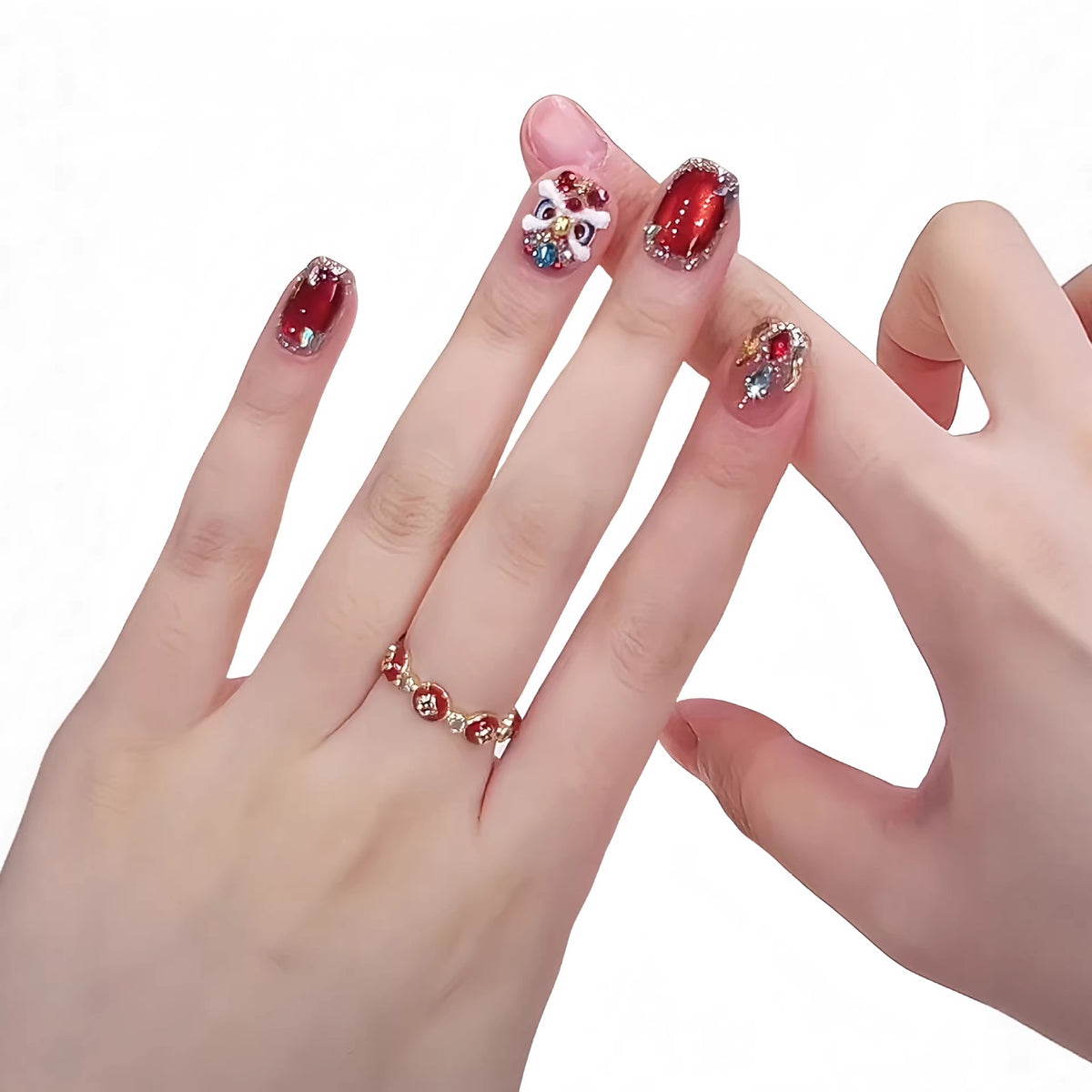 Glamouröse Press-On Nagelkunst Set Brehn