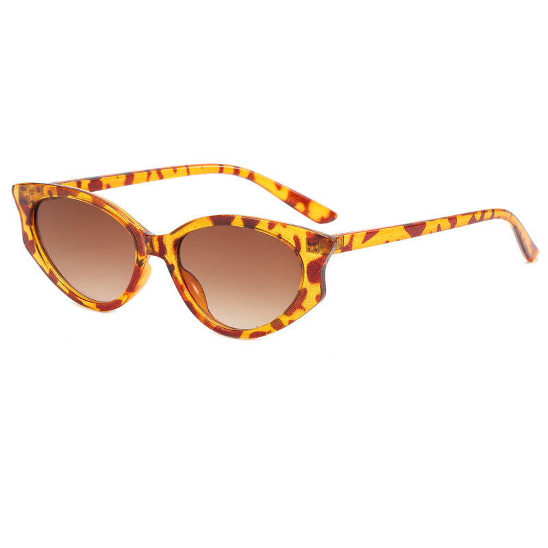 Damen Katzenaugen Sonnenbrille mit transparentem Rahmen Brehn