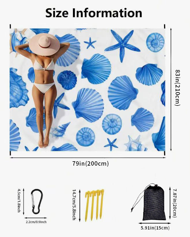 Große tragbare Strandmatte Brehn