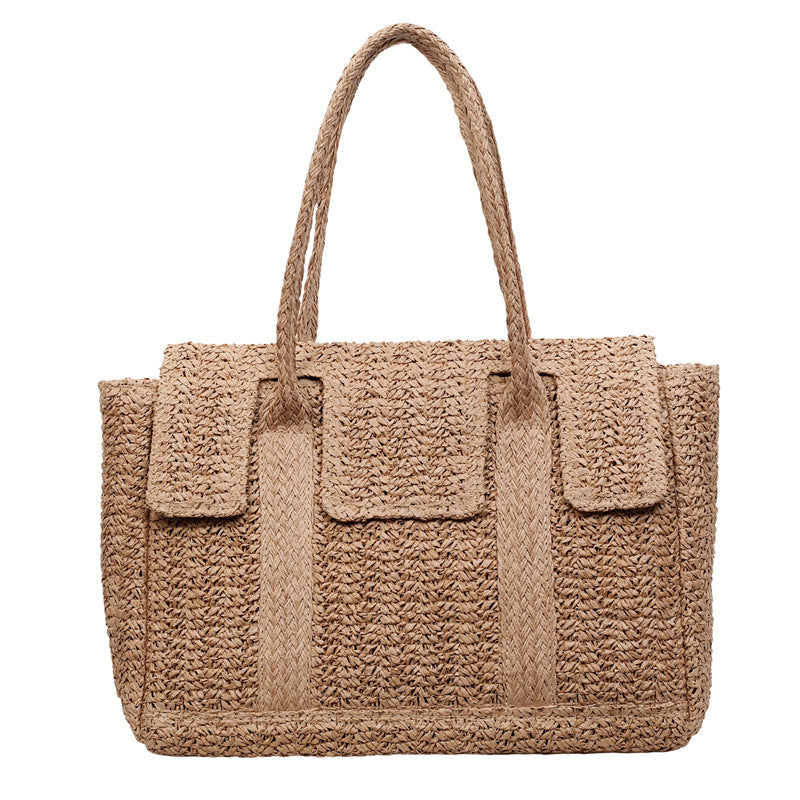 Großer Handgewebter Einkaufstasche Brehn