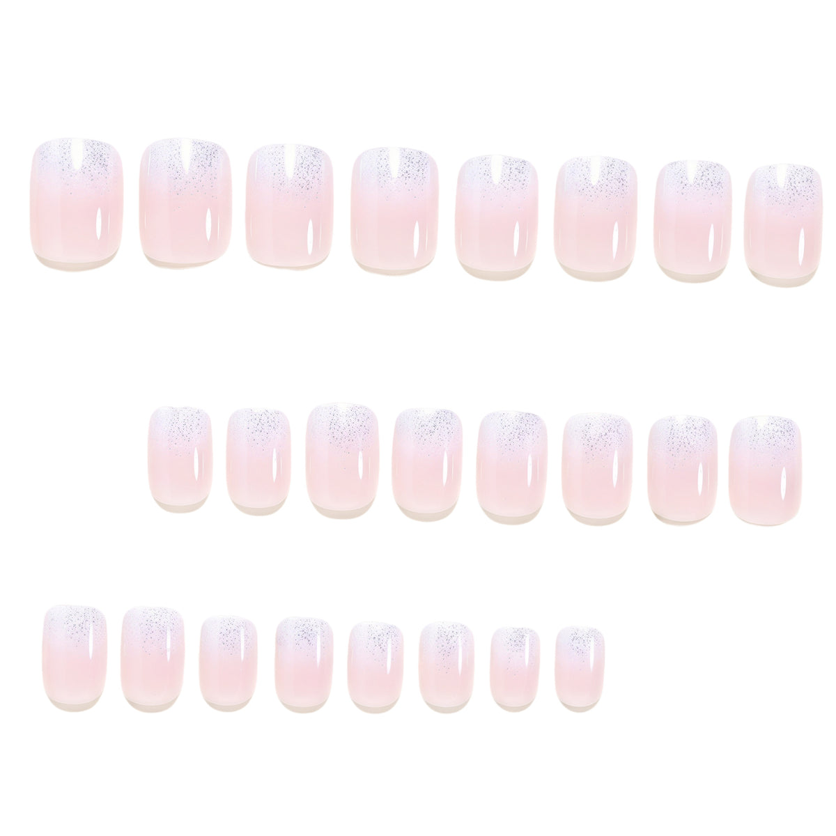 Glitter Gradient Press-On Nagelset Brehn