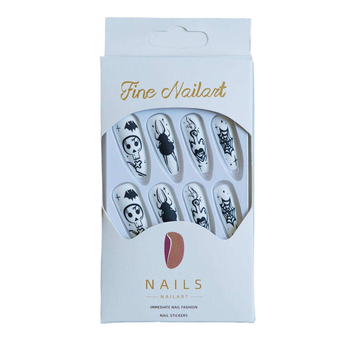 Halloween-Themen Press-On Nagelset Brehn