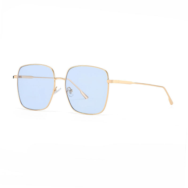 Damen Sonnenbrille mit modernem quadratischen Edelstahlrahmen und polarisierenden Gläsern Brehn