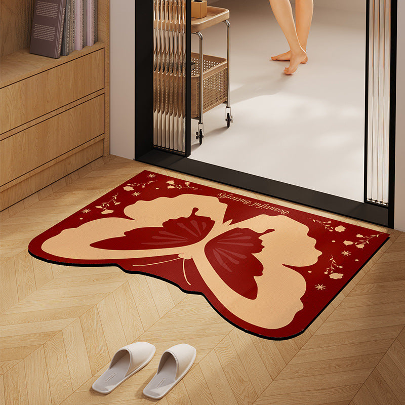 Künstlerisches Schmetterlingsdesign Fußmatte Brehn