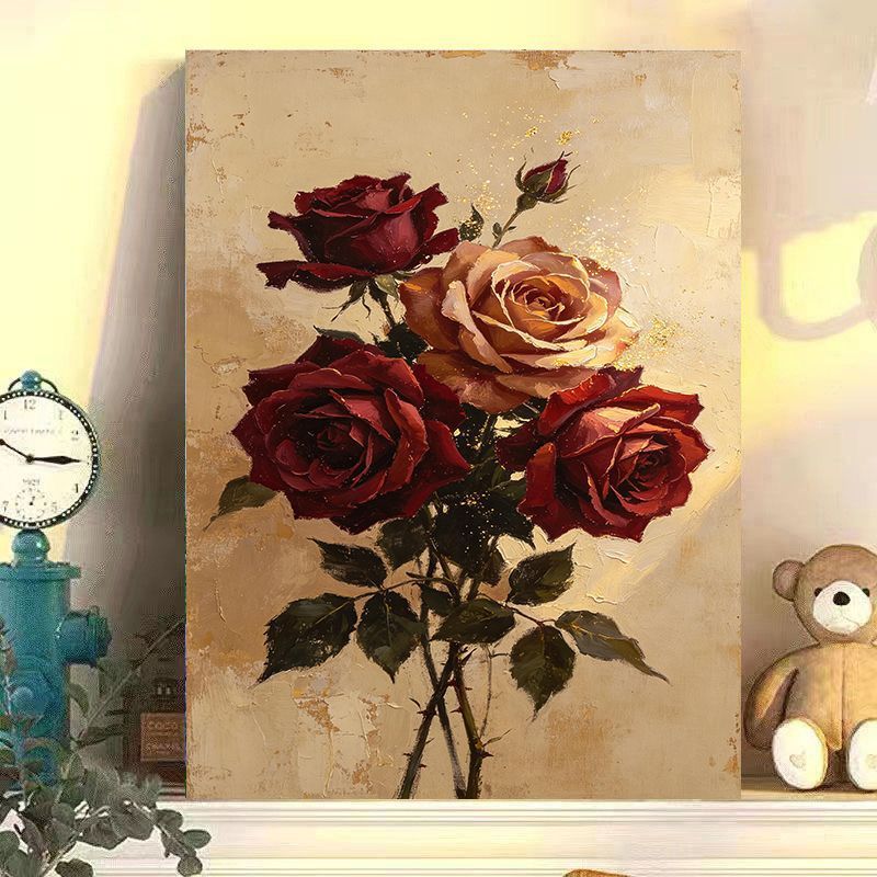 Vintage Floral Leinwandkunst Brehn