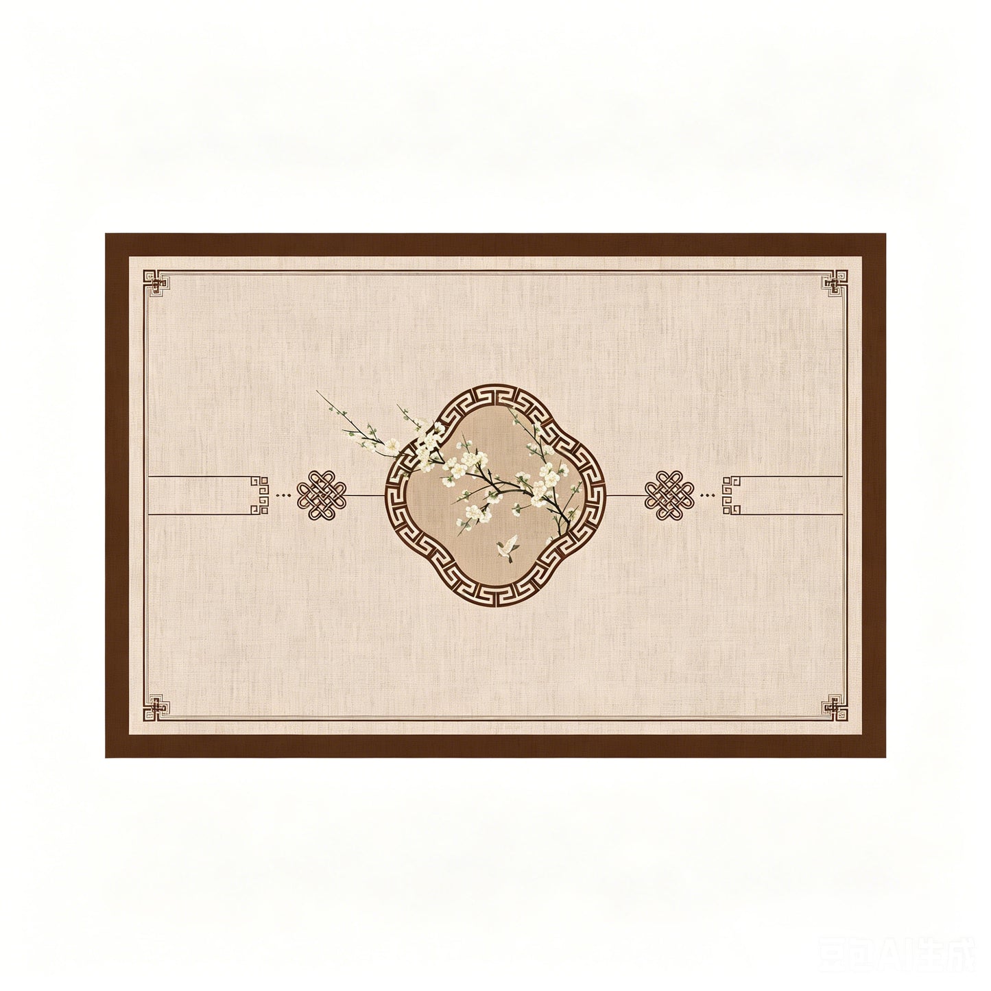 Elegante geometrische Badmatte Brehn