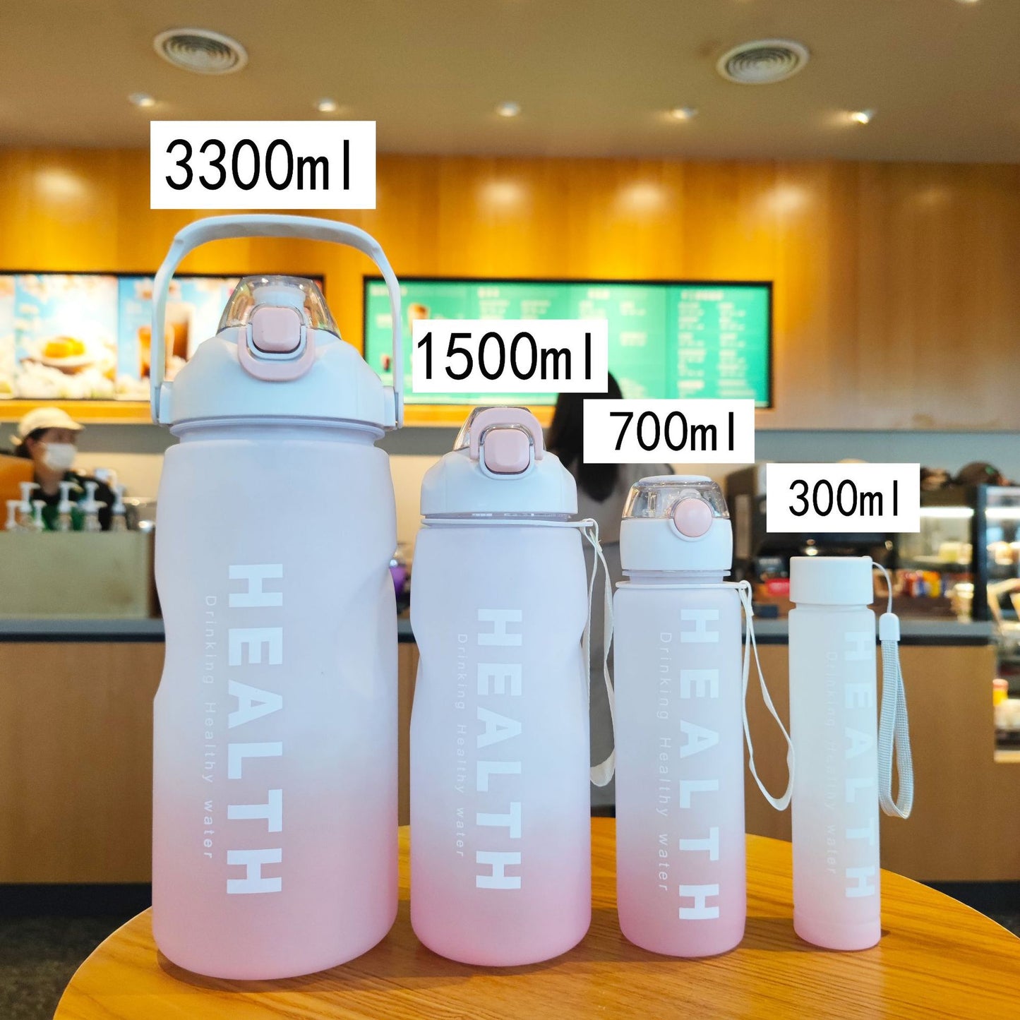 Damen vielseitige Trinkflasche mit praktischem Klappdeckel Brehn