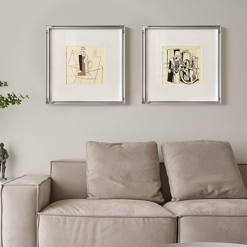 Abstrakte gerahmte Kunstwerke