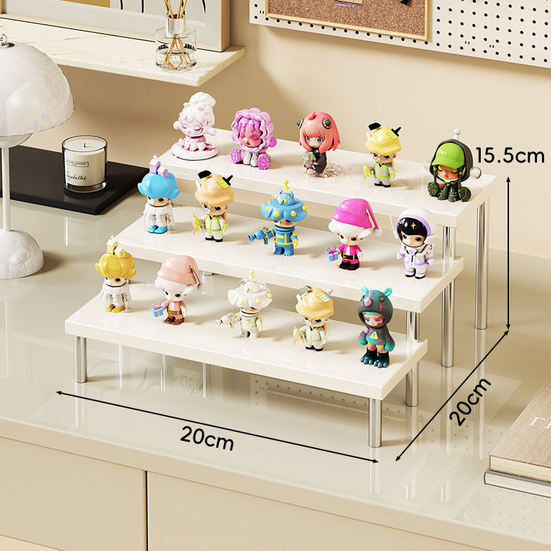 Drei-Tier Acryl Display Riser für Sammlungsfiguren