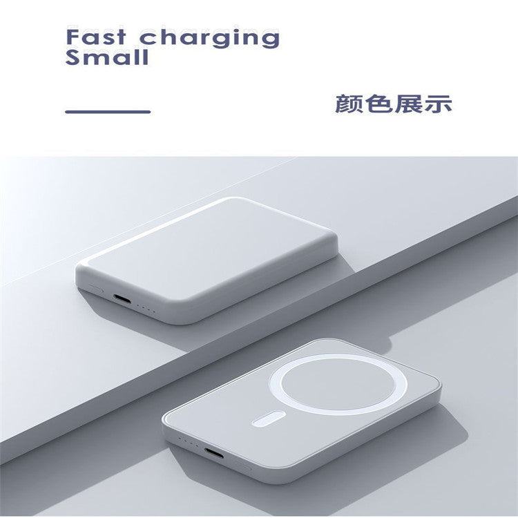 Tragbare Powerbank mit kabelloser Schnellladefunktion und innovativem Design Brehn