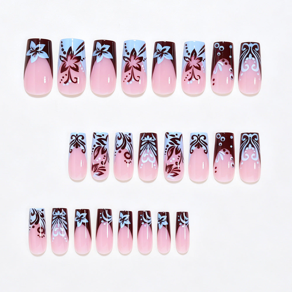 Künstlerische Lange Nagelwraps Brehn