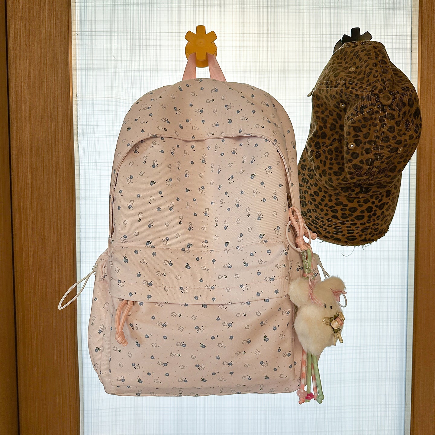 Blumenmuster Alltags Schul Rucksack
