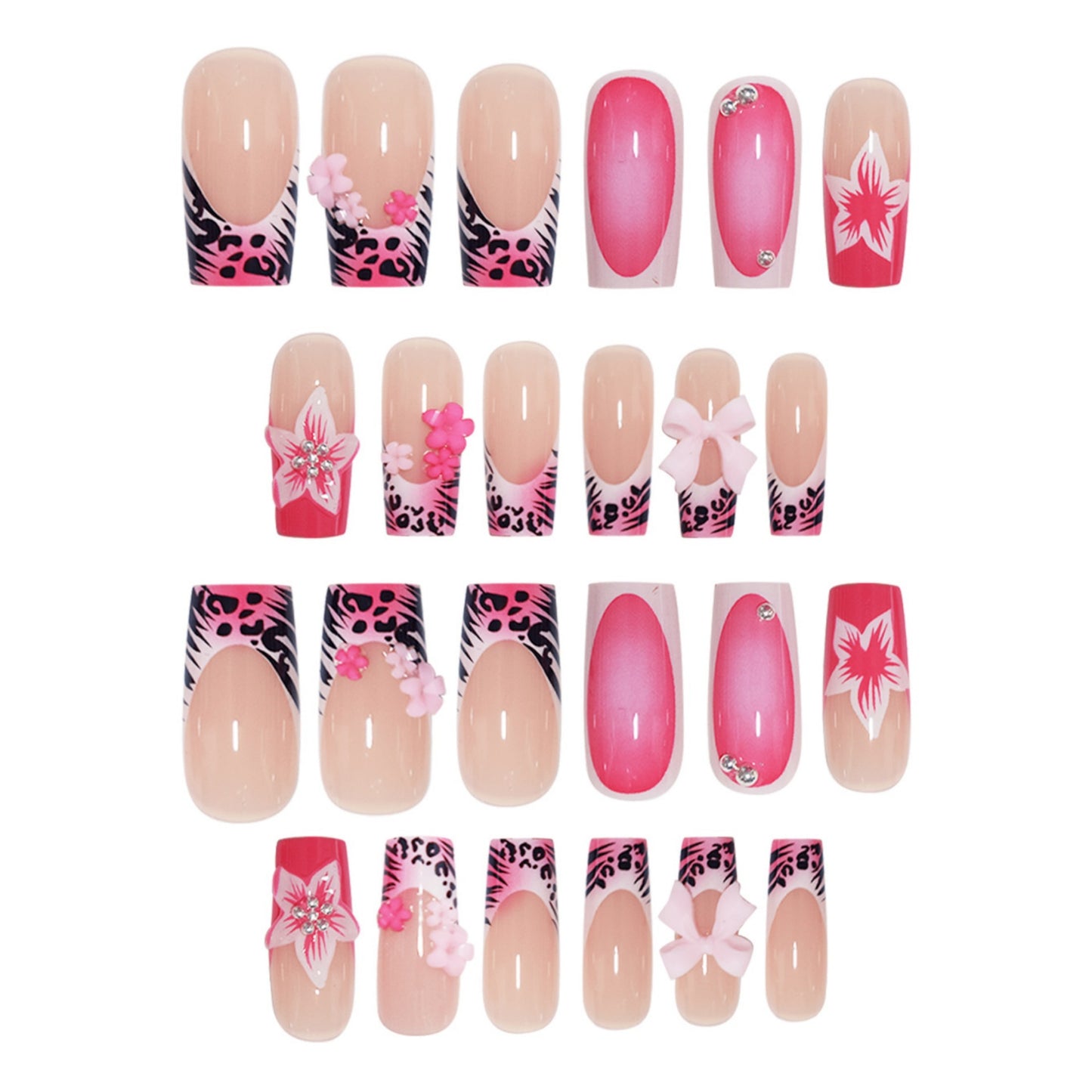 Floral Elegante Press-On Nagelverlängerungen Brehn
