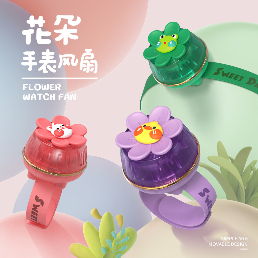 Unisex tragbarer Handventilator im Blumen-Design Brehn