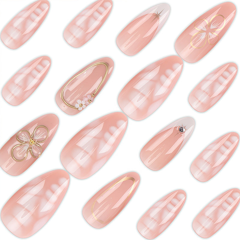 Dekoratives Florales Press-On Nagelkunst Set Brehn