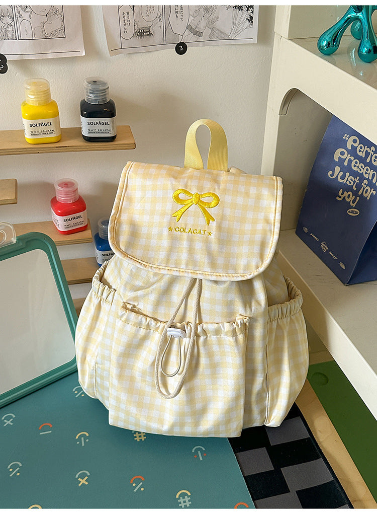 Trendy Kordelzug Freizeit Rucksack Brehn