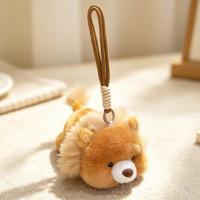 Plüsch-Fuchs-Taschenanhänger Schlüsselanhänger mit Handgelenkschlaufe und weichem Kunstfell Brehn
