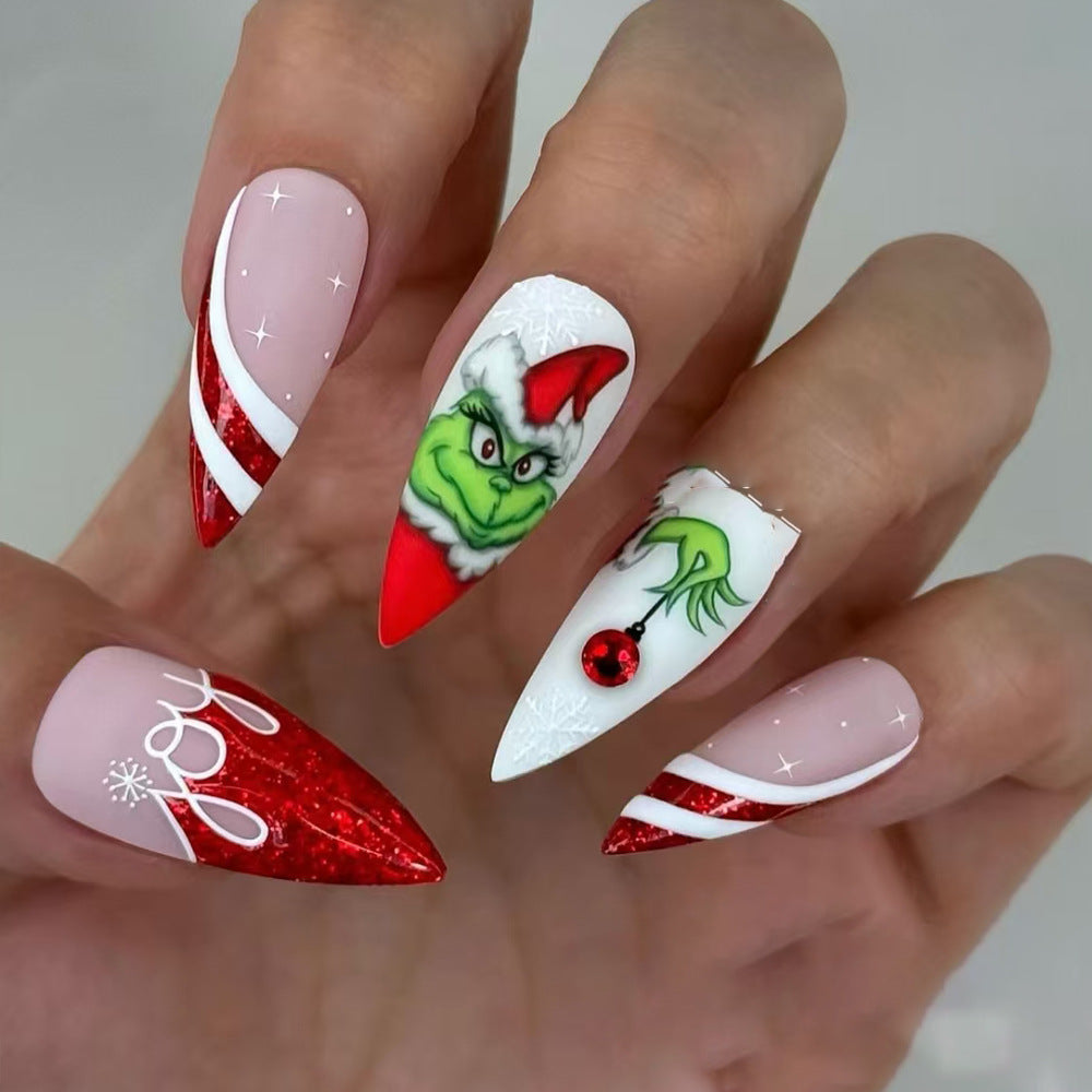 Themen Feiertags Press-On Nagelkunst Brehn