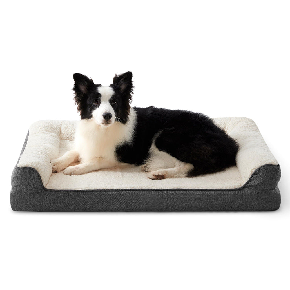 Plüsch verstärktes Hundebett