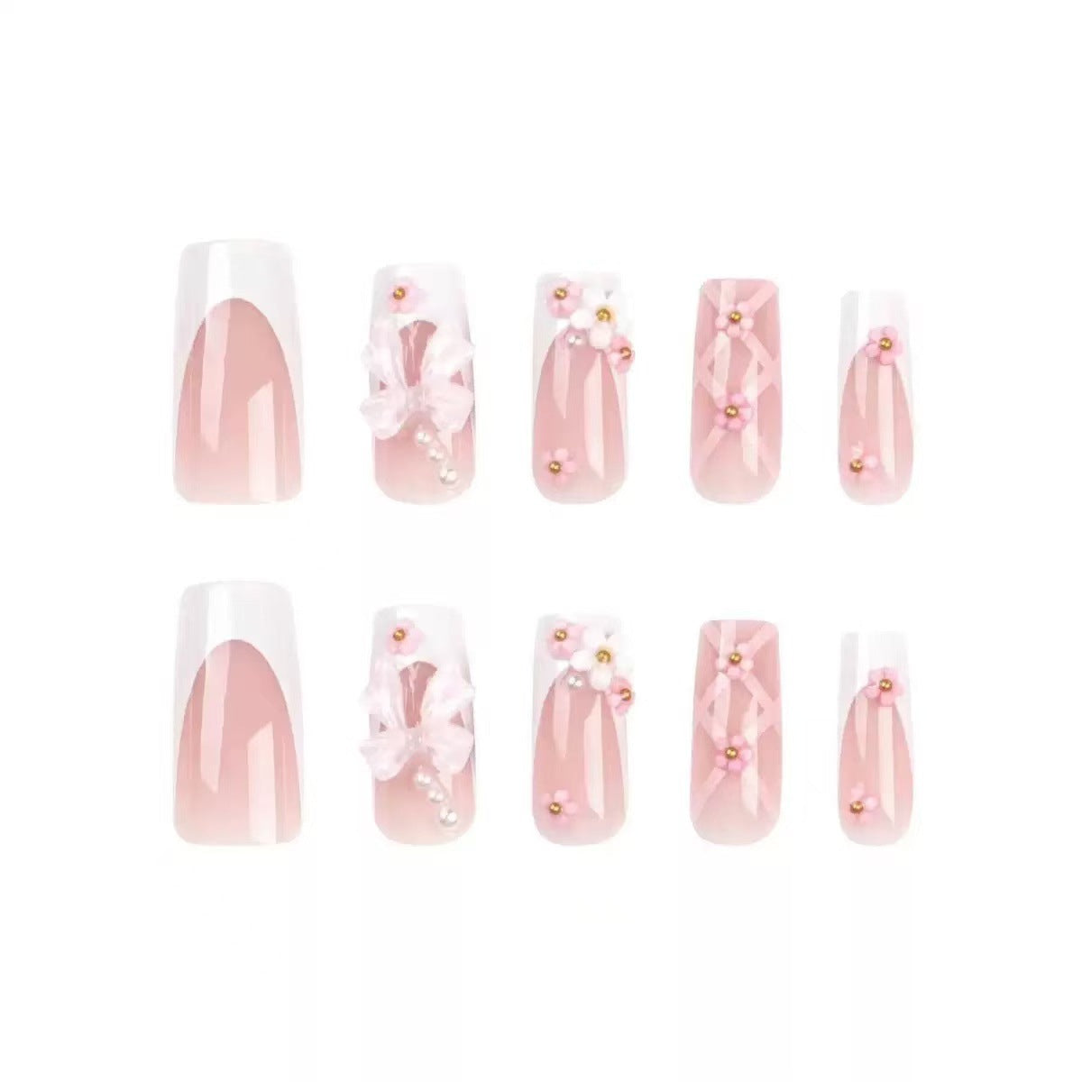 Elegantes dekoratives Nagelkunst-Set