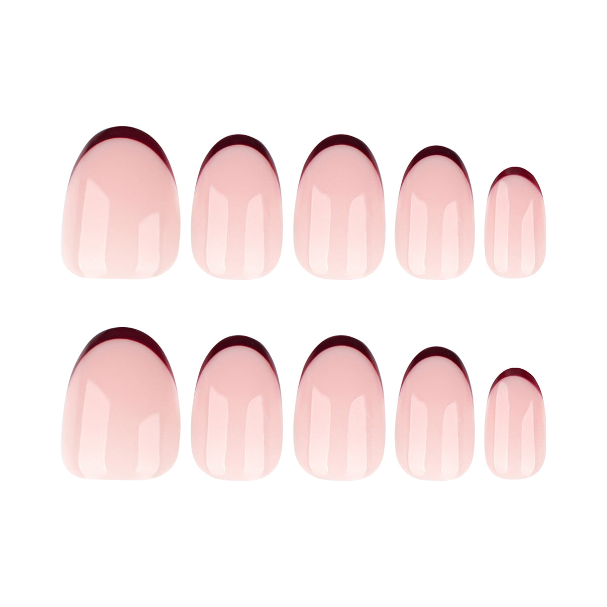 Elegante Nagelkunst mit Farbverlauf und Glossy-Finish Brehn